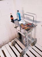 Trolley - Vintage medische tafel, likeurkast - Legering,