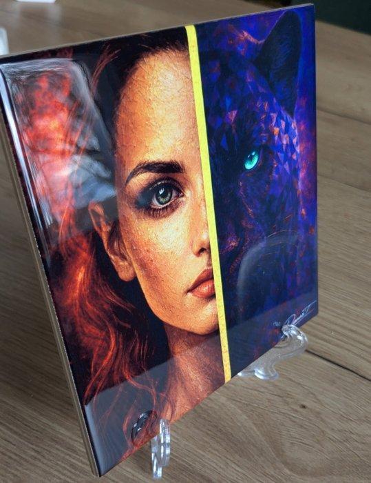 DynasT - Golden Divide animal - ceramic tile #1, Antiek en Kunst, Kunst | Designobjecten