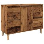 Badkamerkast 80cm - Oud Hout Look - Retour Deal - Ruimteb..., Verzenden, Nieuw, 50 tot 100 cm, Minder dan 100 cm