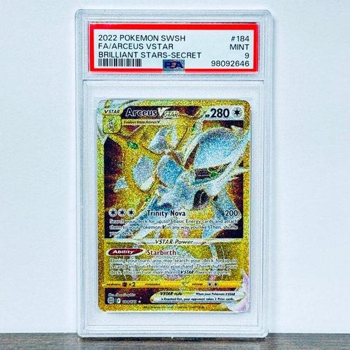 Pokémon Graded card - Arceus Vstar - Brilliant Stars #184 -, Hobby en Vrije tijd, Verzamelkaartspellen | Pokémon