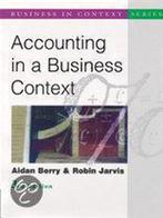 Accounting In A Business Context 9781861520906 Ray Jarvis, Verzenden, Gelezen, Ray Jarvis