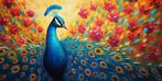 Felix van Horst - Peacock Paradise (XXL), Antiek en Kunst
