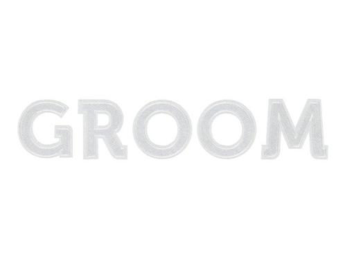 Strijk Embleem Groom 30cm, Hobby & Loisirs créatifs, Articles de fête, Envoi