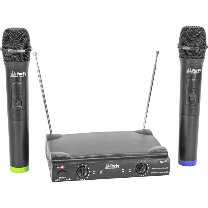 Party Sound Party-200UHF MKII Draadloos UHF Microfoon, Muziek en Instrumenten, Microfoons