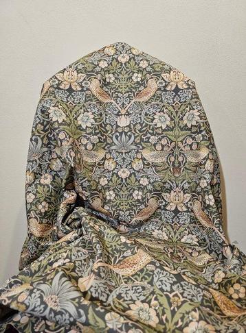 Stof William Morris Engels Strawberry Thief - 300x280cm -