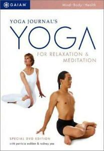 Yoga Journals Relaxation & Meditation [D DVD, Cd's en Dvd's, Dvd's | Overige Dvd's, Zo goed als nieuw, Verzenden