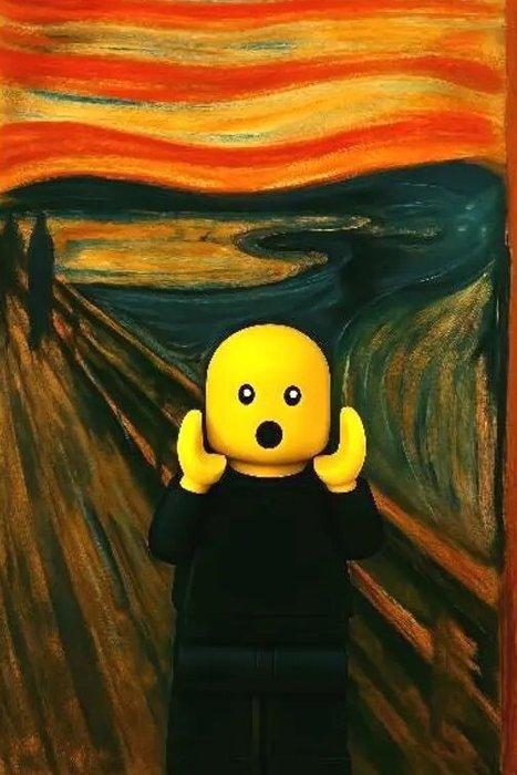 I_KONIQ - The Lego Scream in Munch Style, Enfants & Bébés, Jouets | Duplo & Lego
