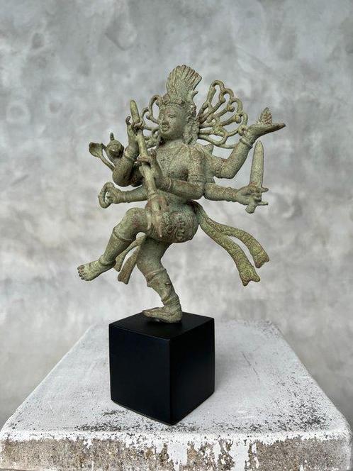 sculptuur, NO RESERVE PRICE - Sculpture of a Patinated Shiva, Antiek en Kunst, Kunst | Designobjecten
