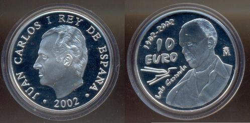 10 Euro 100 Geburtstag von Luis Cernuda 2002 Spanien:, Timbres & Monnaies, Monnaies | Europe | Monnaies euro, Envoi