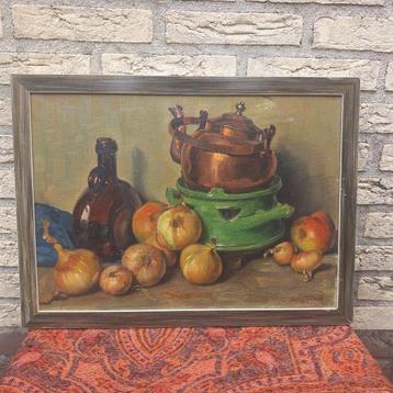 Frits Hubeek ( 1884-1952 ) - Stilleven met koperen kan