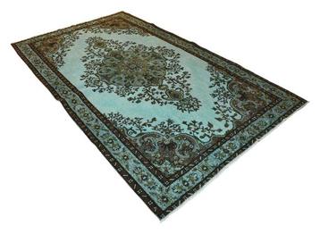 Turquoise designer vintage - Vloerkleed - 272 cm - 165 cm - beschikbaar voor biedingen