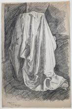 François Szulman (1931-2024) - Étude de drapés. (Vendu sans, Antiquités & Art
