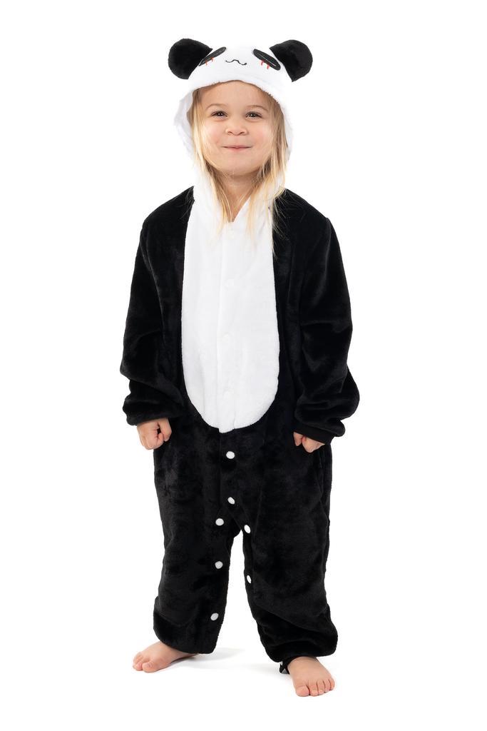 Onesie Kung Fu Panda Pak 128-134 Pandapak Kostuum Zwart Wit, Kinderen en Baby's, Carnavalskleding en Verkleedspullen, Nieuw, Ophalen of Verzenden