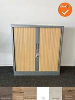 Robberechtse roldeurkast - 105x100x45cm - Zilvergrijs met be, Werkplek, Ophalen of Verzenden, Gebruikt, Kast