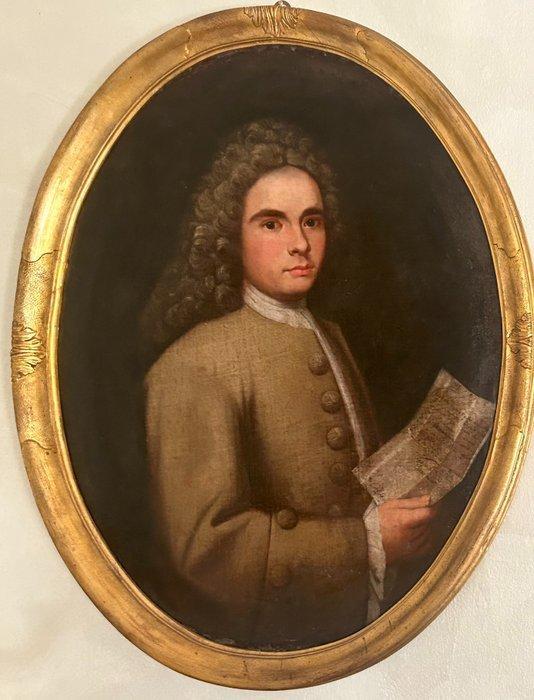 École italienne (XVIII) - Ritratto di aristocratico italiano, Antiek en Kunst, Kunst | Schilderijen | Klassiek