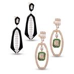 Zonder Minimumprijs - Oorbellen Zilver, 2 Art Deco Design, Bijoux, Sacs & Beauté