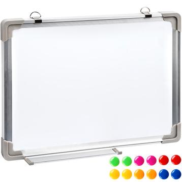 Magnetisch whiteboard presentatiebord + 12 magneten 40x30x2c