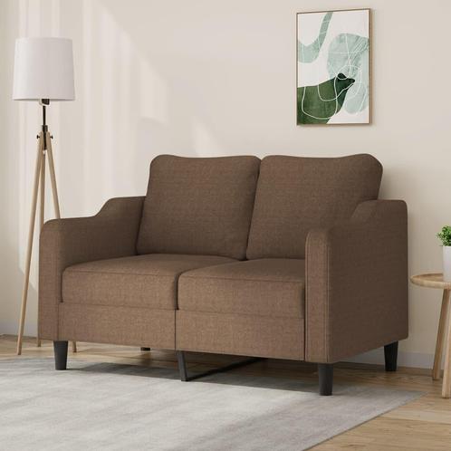 vidaXL Tweezitsbank 120 cm stof bruin, Huis en Inrichting, Zetels | Zetels, Nieuw, Verzenden