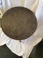 Table dappoint - Bois et laiton - Table à fumer classique