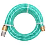 vidaXL Zuigslang met messing koppelingen 10 m 25 mm groen, Tuin en Terras, Verzenden, Nieuw