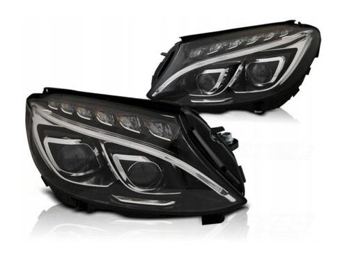 DRL LED Bar koplamp units Black geschikt voor Mercedes W205, Autos : Pièces & Accessoires, Éclairage, Envoi