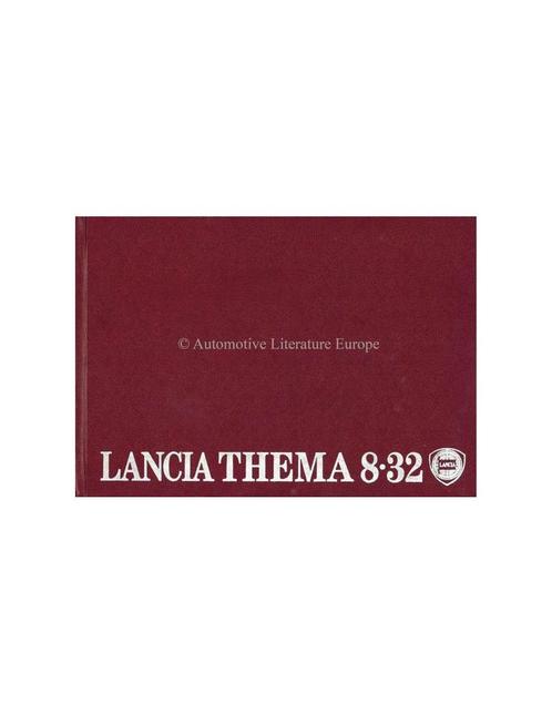 1988 LANCIA THEMA 8.32 INSTRUCTIEBOEKJE ITALIAANS, Autos : Divers, Modes d'emploi & Notices d'utilisation, Enlèvement ou Envoi
