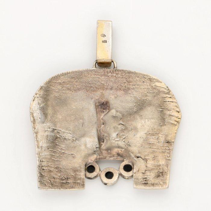 Opaal - Zilver - Hanger - Hiëroglyfen - Isis, Antiek en Kunst, Kunst | Niet-Westerse kunst