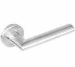 Intersteel enkele deurkruk Girona rechts op rond rozet RVS, Ophalen of Verzenden, Nieuw