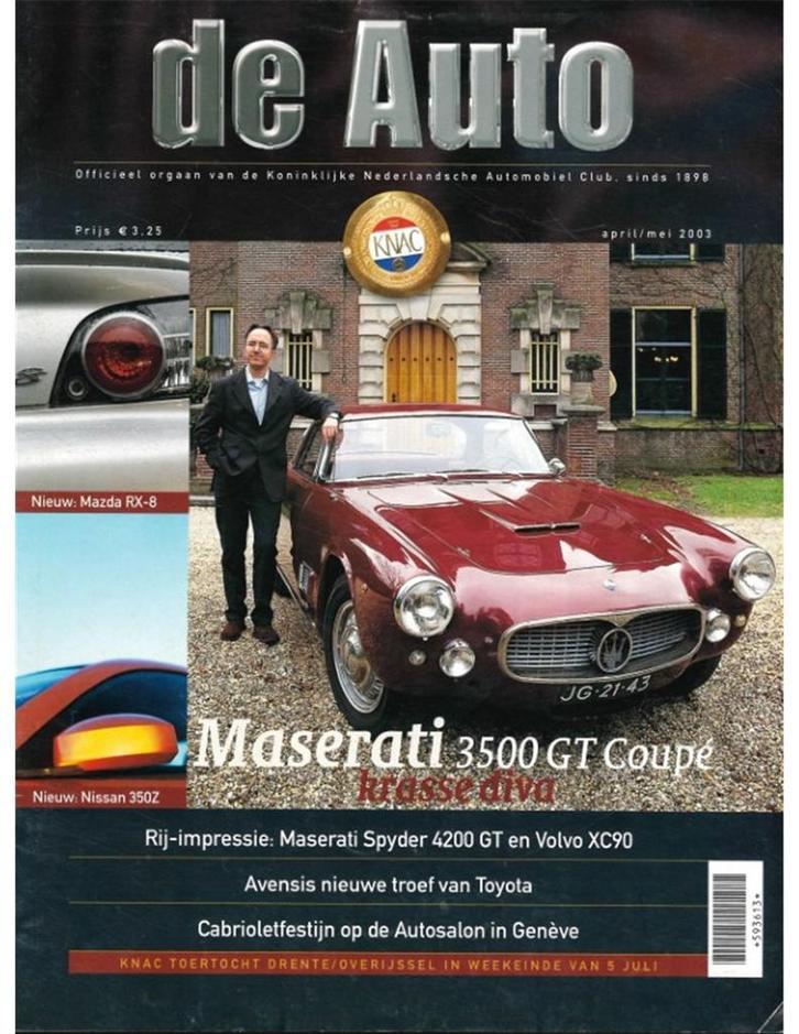 2003 DE AUTO MAGAZINE 02 NEDERLANDS, Boeken, Auto's | Folders en Tijdschriften