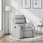 vidaXL Fauteuil verstelbaar stof lichtgrijs, Verzenden, Nieuw