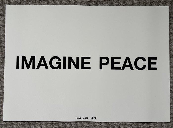 Yoko Ono (1933) - IMAGINE PEACE, Antiek en Kunst, Antiek | Overige Antiek