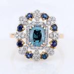 IGI Certified-Blue Diamond 1.25 Cts   - Sapphire0.49, Handtassen en Accessoires, Edelstenen, Nieuw