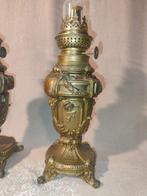 Olielamp (2) - Messing, Antiek en Kunst