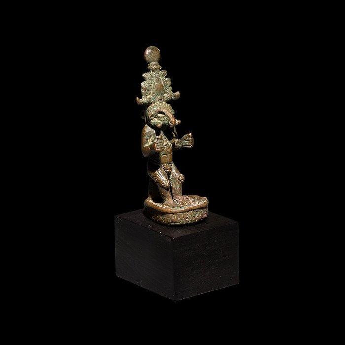 Oud-Egyptisch Brons Pantheïstische apotropaïsche god Pamen;, Verzamelen, Mineralen en Fossielen