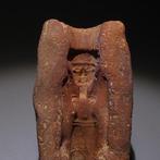 Oud-Egyptisch Terracotta Grote mal waarin de godin Nefertem