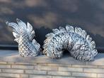 Beeld, 2 delige dragon staart - 36 cm - polyresin