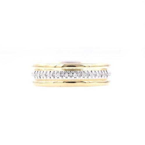 Bague - 18 carats Or jaune -  0.06ct. tw. Diamant, Bijoux, Sacs & Beauté, Bijoux anciens