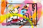 UTOPIA XX - Dj Dog and bubbles - Utopia x Keith Haring, Antiek en Kunst, Kunst | Schilderijen | Modern