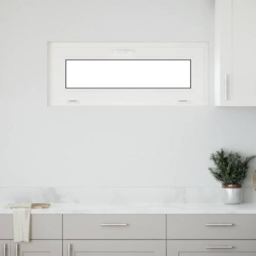 vidaXL Kelderraam RISOR 100x40 cm 2 glas kiepbaar wit, Doe-het-zelf en Bouw, Raamkozijnen en Schuifdeuren, Nieuw, Verzenden