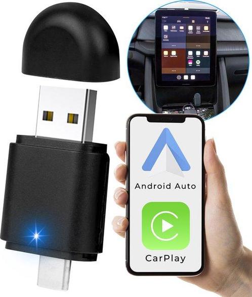 2eChoix | Nuvance - CarPlay Dongle - 2 en 1 USB & USB-C -, Auto diversen, Autoradio's, Ophalen of Verzenden