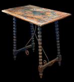 Bijzettafel - Hout, Gietijzer - Gedraaide poten, Antiek en Kunst