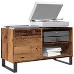 vidaXL Platenkast 84,5x38x48 cm bewerkt hout oud houtkleurig, Verzenden, Nieuw