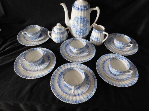 Koffieservies (22) - China Blau - Porselein, Antiek en Kunst, Antiek | Meubels | Tafels