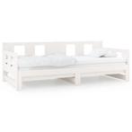 Massief Houten Slaapbank - 40% Korting - Retour Deal - Wit, Verzenden, Wit, Overige maten, 200 cm