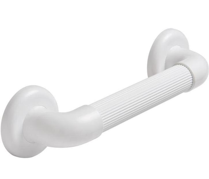 SecuCare wandbeugel basic 300 mm geribbeld kunststof wit, Doe-het-zelf en Bouw, Hang- en Sluitwerk, Klink of Kruk, Nieuw, Overige materialen