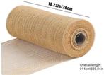 Decomesh metallic goud jute 26 cm rol 9 meter voor kransen, Nieuw