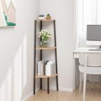 vidaXL Hoekkastje met 3 schappen 45,5x31,5x120 cm lichtbruin, Huis en Inrichting, Kasten | Boekenkasten, Verzenden, Nieuw