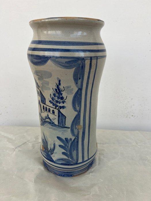 Apothekerspot / Albarello - maiolica - Albarello, Antiek en Kunst, Antiek | Glaswerk en Kristal