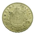 Frankrijk. 20 Francs 1869-BB Napoleon III