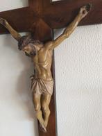 Escuela de Olot - Figuur - Jesús crucificado - 67 cm -